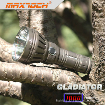 Maxtoch gladiador projeto delicado estilo brilhante luz lanterna